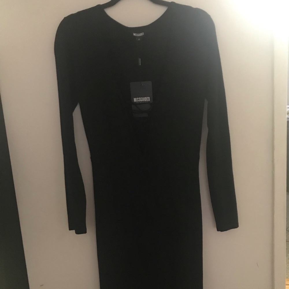Midi black dress